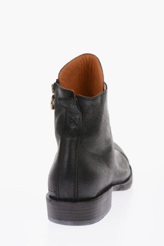Stivaletti Derby ECTOR-19 in pelle con zip laterale