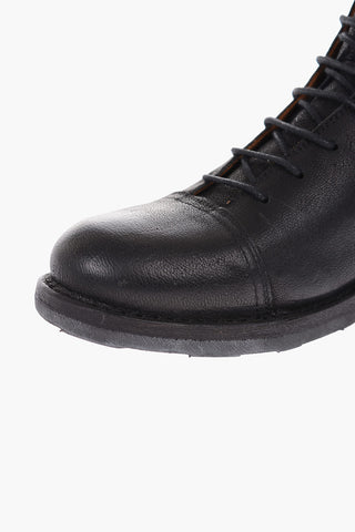 Stivaletti Derby ECTOR-19 in pelle con zip laterale