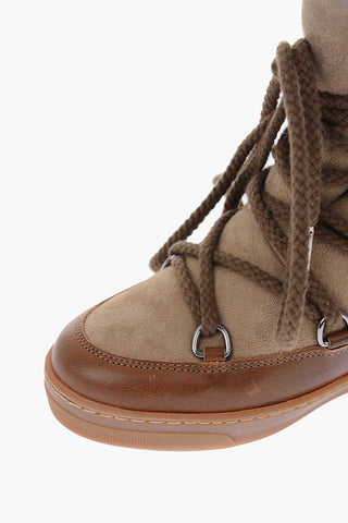 10cm leather NOWLES wedge booties