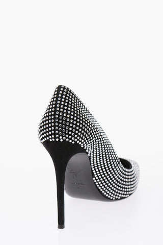 Décolleté KANDA in pelle con strass 10.5cm