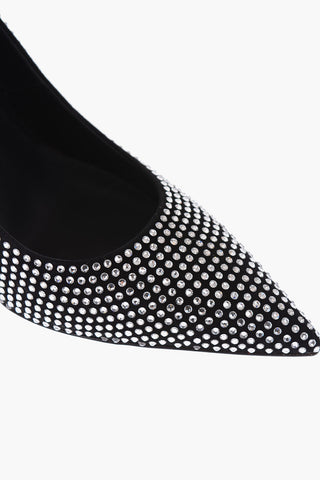 Décolleté KANDA in pelle con strass 10.5cm