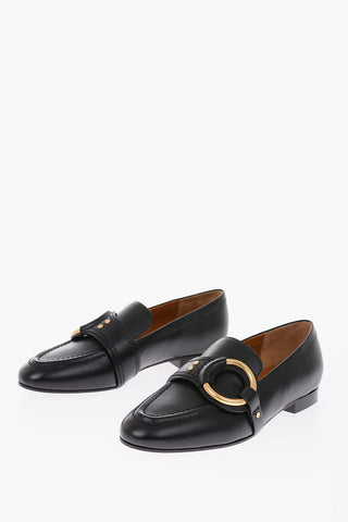 leather loafers