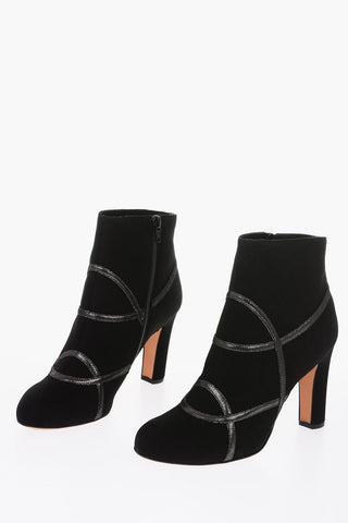 9.5cm suede leather HEIDY Ankle boots