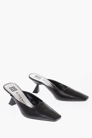 7cm leather LOOK BOOK Spool Heel Mules