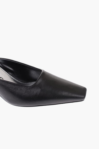 7cm leather LOOK BOOK Spool Heel Mules