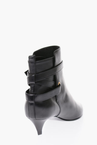 5cm leather Point Toe Jodhpur boots