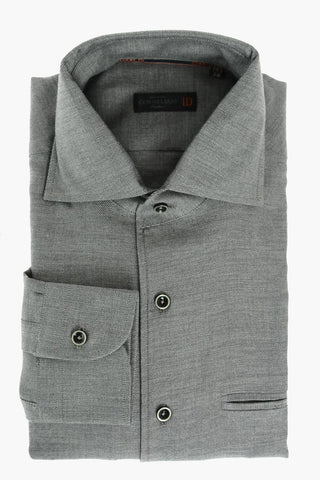 ID Cotton Twill Regular Fit Shirt with Pocket