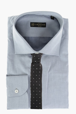 Camicia Regular Fit in Twill di Cotone