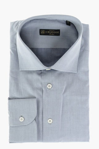 Camicia Regular Fit in Twill di Cotone