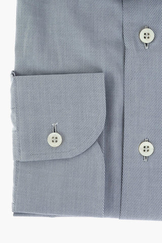 Camicia Regular Fit in Twill di Cotone