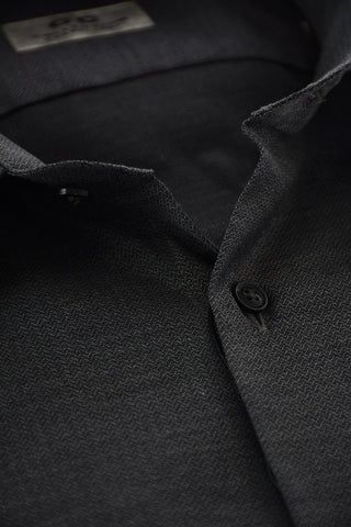 CC COLLECTION Camicia Collo Italiano in Tweed di Cotone