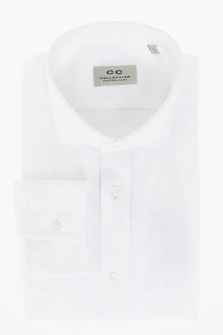 CC COLLECTION Camicia Collo Francese in Jersey di Cotone