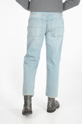 ROCKSTUD UNTITLED 06 21cm cropped jeans with side studs