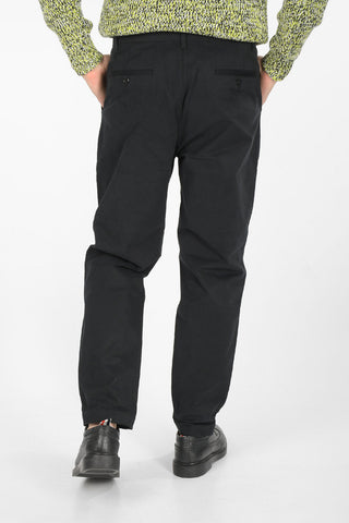 Single-pleated 4 Pocket Pants with Checkered Cuffs