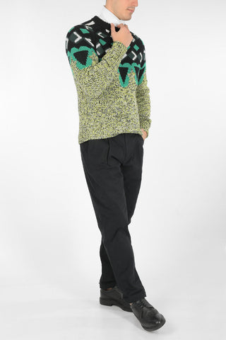 Single-pleated 4 Pocket Pants with Checkered Cuffs
