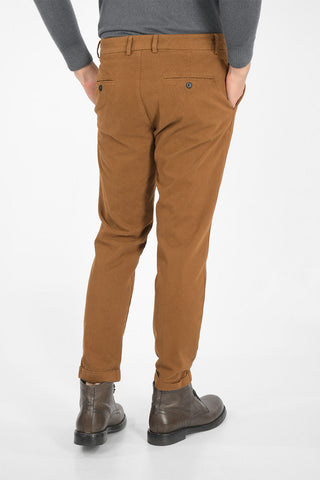 Mid-rise waist single pleat trousers