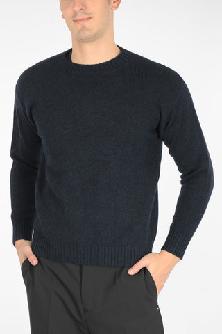 wool blend crew-neck sweater