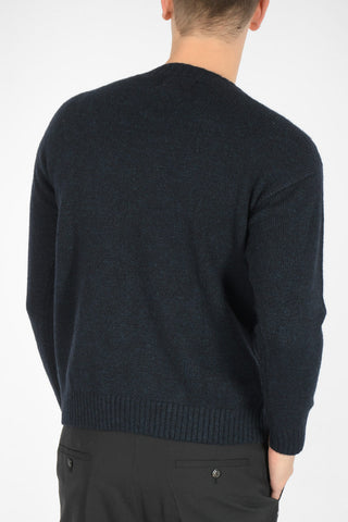 wool blend crew-neck sweater
