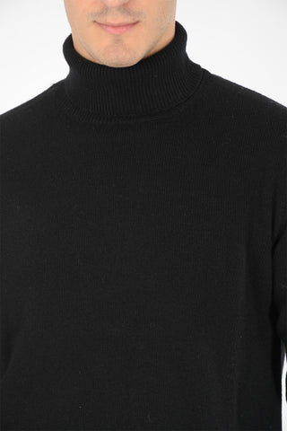 virgin wool and cashmere LIVING turtle-neck sweater