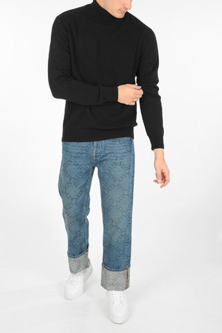 virgin wool and cashmere LIVING turtle-neck sweater