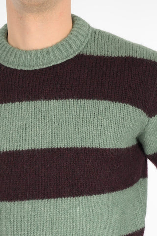 striped AAPRICA crew-neck sweater
