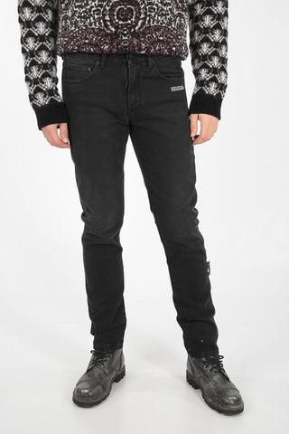 17cm Mid-rise waist slim fit jeans