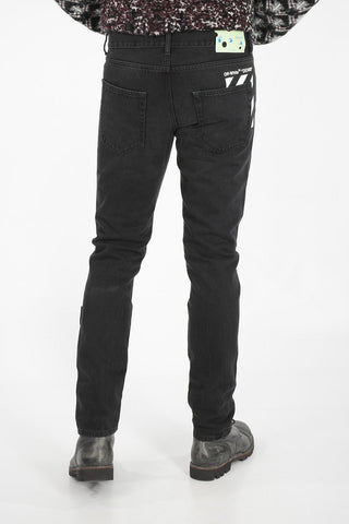 17cm Mid-rise waist slim fit jeans