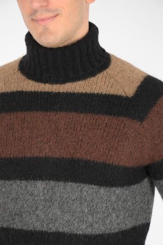 maglia a collo alto AAVALON a righe