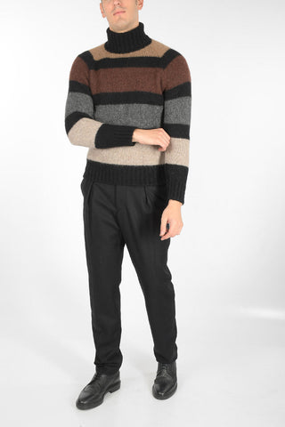 maglia a collo alto AAVALON a righe