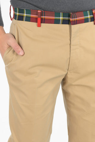 pantalone con passanti in cotone