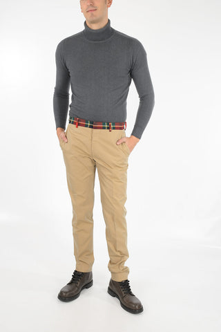 cotton belt loops trousers