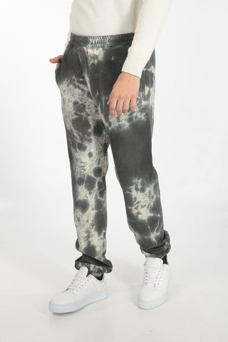 tie dye effect drawstring waist jogger pants