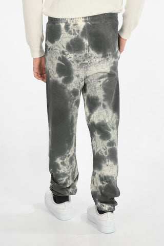 tie dye effect drawstring waist jogger pants