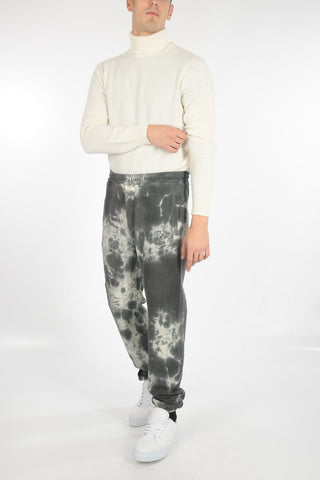 tie dye effect drawstring waist jogger pants