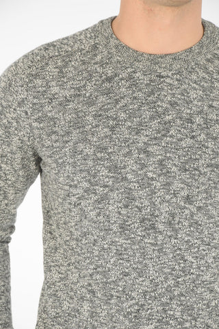 Crew Neck Tweed Pullover