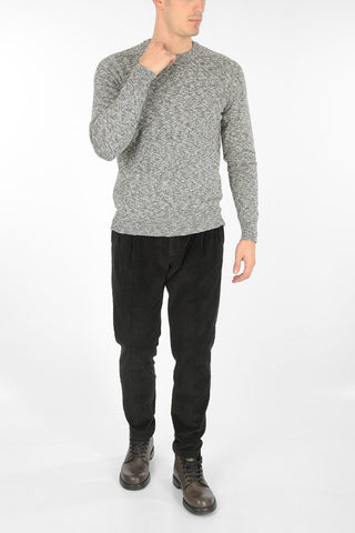 Crew Neck Tweed Pullover