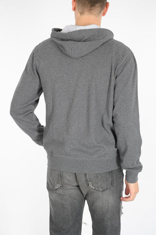 hooded sweatshirt with zip closure