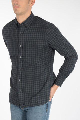 gun club check button-down collar shirt with breast pocket