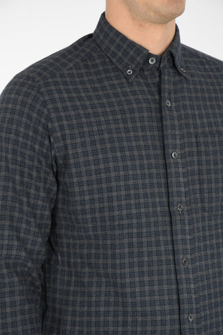 gun club check button-down collar shirt with breast pocket
