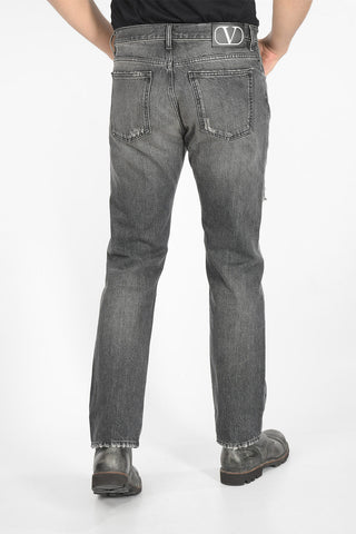 20cm ripped straight fit jeans
