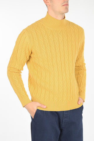 virgin wool and cashmere turtle-neck sweater
