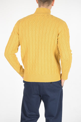 virgin wool and cashmere turtle-neck sweater