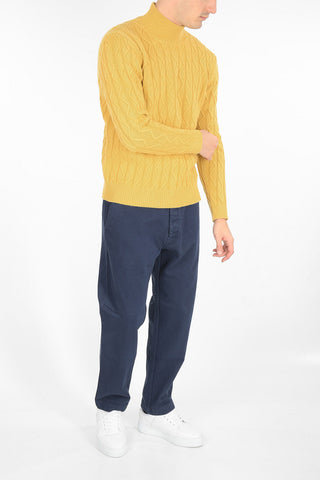 virgin wool and cashmere turtle-neck sweater