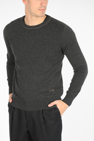maglia girocollo in cashmere
