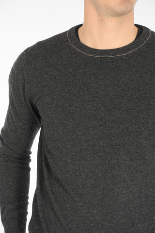 maglia girocollo in cashmere