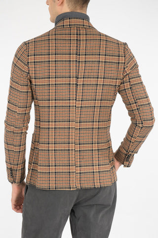 houndstooth side vents 2-button blazer