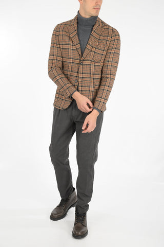 houndstooth side vents 2-button blazer