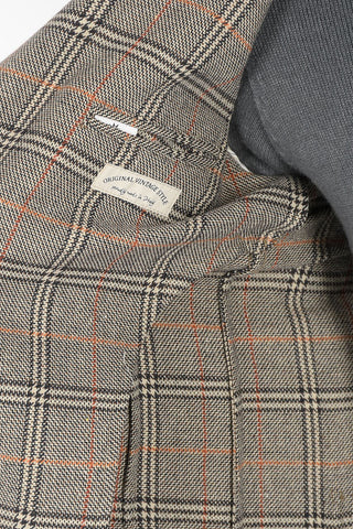 district check side vents 2-button blazer