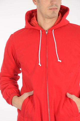 SHIRT felpa in pile con cappuccio e chiusura zip