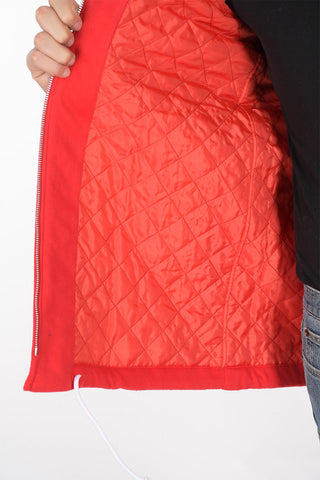 SHIRT felpa in pile con cappuccio e chiusura zip